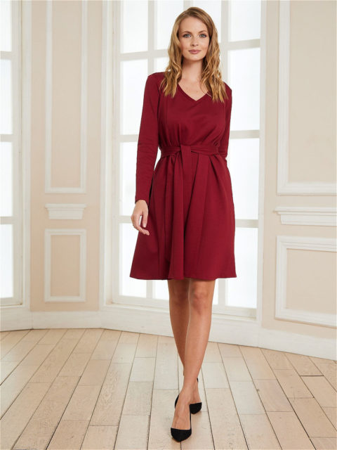 Платье для беременных и кормящих мам Perfect, ягодный