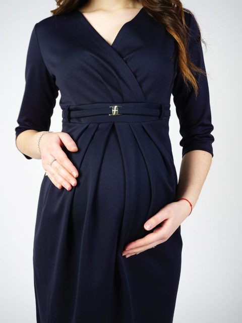 Платье для беременных Селена, индиго