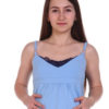 Сорочка для беременных и кормящих Карина, голубой