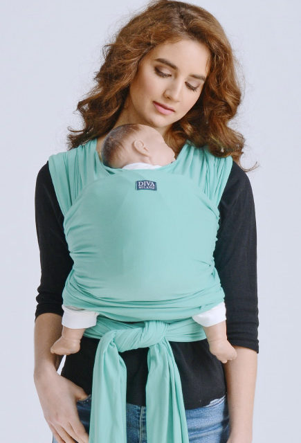 Слинг-шарф трикотажный для новорожденных Diva Stretchy Tiffani