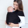 Трикотажный слинг-шарф для новорожденных, Черный оникс