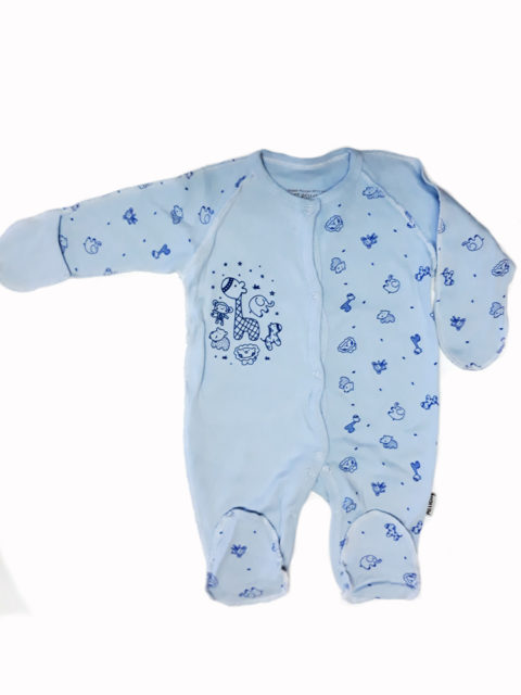 Комбинезон-слип для новорожденных Amelli Комбинезон-слип для новорожденных Amelli КЛ.310.009.0.134.011 Ёжики, голубой