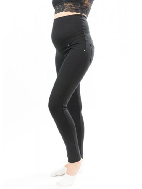 Брюки для беременных зауженные (ткань с начёсом с изнанки) БР-501, черный Брюки для беременных зауженные (ткань с начёсом с изнанки) БР-501, черный