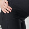 Брюки для беременных зауженные (ткань с начёсом с изнанки) БР-501, черный