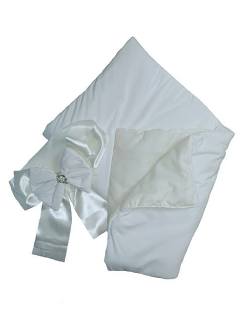 Комплект на выписку 7 предметов "Кристалл", голубой (весна-осень)