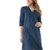 Платье для беременных Валерия, синий меланж