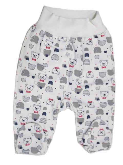 Комплект одежды футер (распашонка+ползунки) Мишка, синий/серый Комплект одежды футер (распашонка+ползунки) Мишка, синий/серый