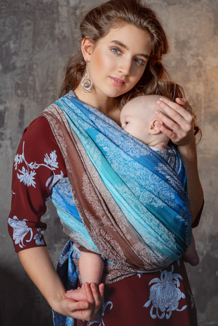 Слинг-шарф для новорожденных Diva Essenza Oceano