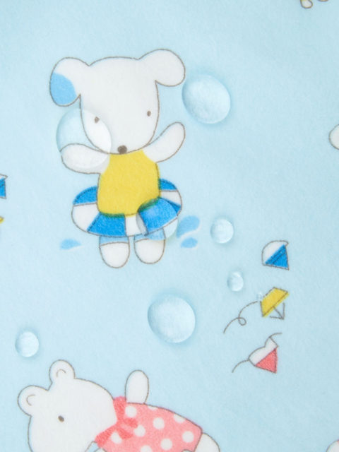 Пелёнка непромокаемая из ультрасофта, для коляски 50х70 см., светло-голубой