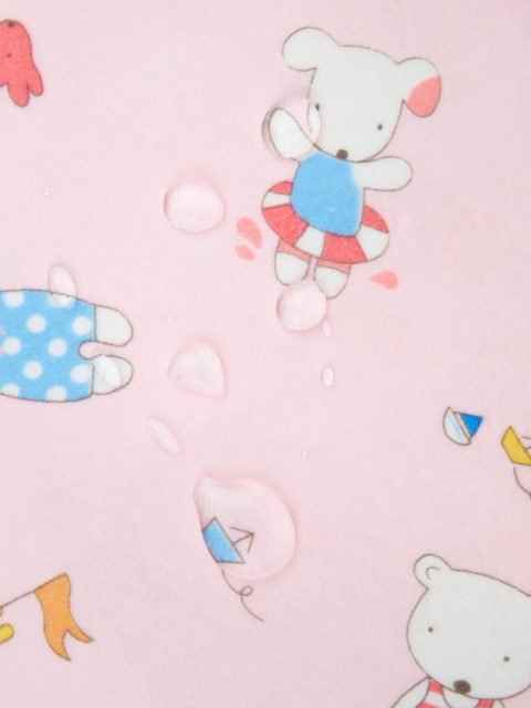 Пелёнка непромокаемая из ультрасофта, для кроватки 60х90 см., светло-розовый