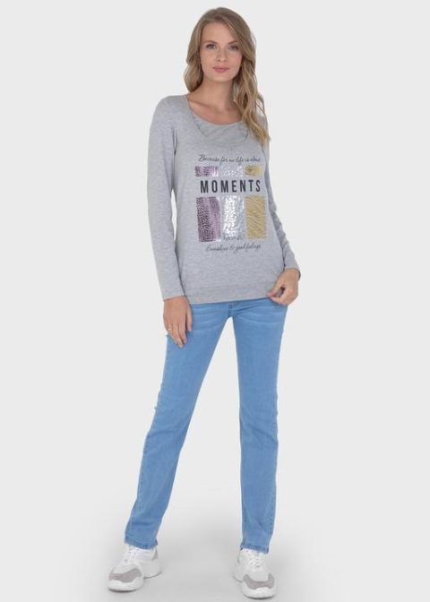 Лонгслив для беременных и кормящих Габия меланж Лонгслив для беременных и кормящих Габия меланж
