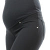 Брюки для беременных зауженные (ткань с начёсом с изнанки) БР-502, черный