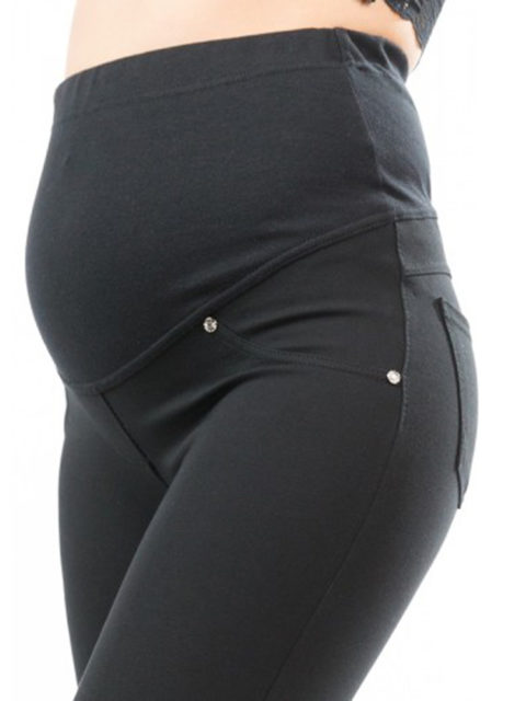 Брюки для беременных зауженные (ткань с начёсом с изнанки) БР-502, черный Брюки для беременных зауженные (ткань с начёсом с изнанки) БР-502, черный