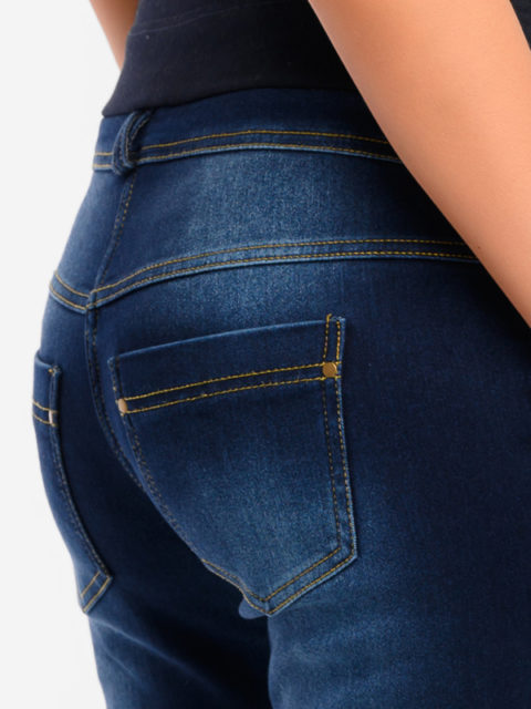 Джинсы для беременных прямые полуоблегающие Виктория, синий Джинсы для беременных прямые полуоблегающие Виктория, синий