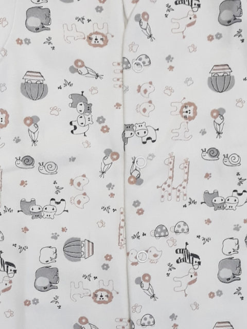 Боди для новорожденных Карусель, 105/3 беж/серый, слоники/жирафы/львы Боди для новорожденных Карусель, 105/3 беж/серый, слоники/жирафы/львы