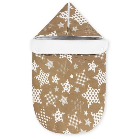 Конверт на выписку утепленный "Brown Star" с бантом, зима