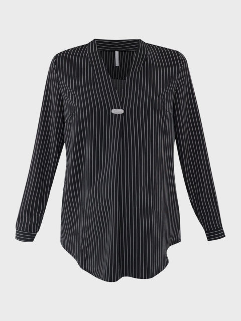 Блузка для беременных Элионора, черный/полоска Блузка для беременных Элионора, черный/полоска