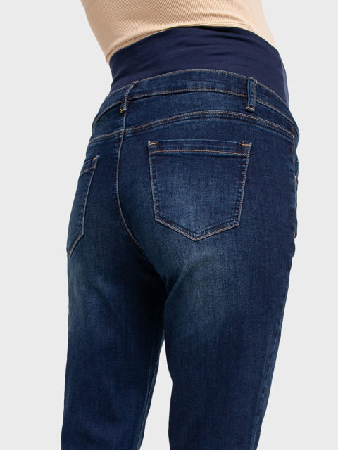 Джинсы для беременных Стайл-043, темный деним