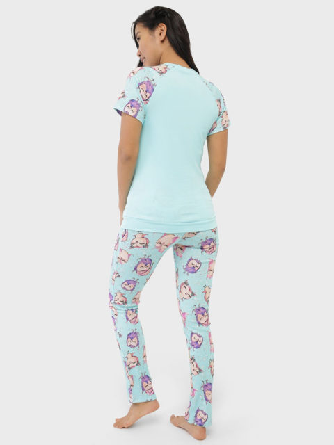 Комплект домашний для беременных и кормящих Лукас, лазурный