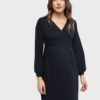 Платье для беременных и кормящих Эрмина, синий (хлопок 70%)