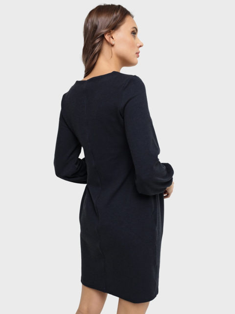 Платье для беременных и кормящих Эрмина, синий (хлопок 70%)