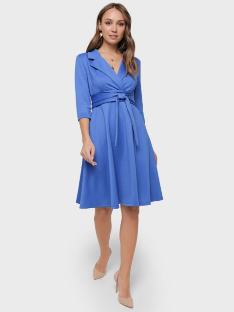 Платье для беременных и кормящих Валери, светло-васильковый