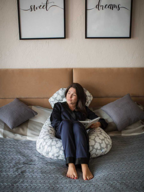 Подушка для беременных на всё тело, форма U 350 см. + наволочка Mikki Grey Подушка для беременных на всё тело, форма U 350 см. + наволочка Mikki Grey