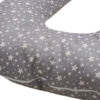 Подушка для беременных на всё тело, форма U 350 см. + наволочка Stars mini Grey