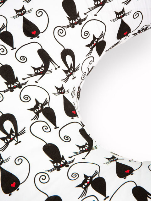 Подушка для беременных на всё тело, форма U 350 см. + наволочка cats Подушка для беременных на всё тело, форма U 350 см. + наволочка cats