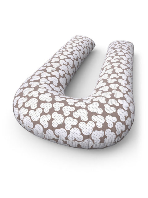 Подушка для беременных на всё тело, форма U 350 см. + наволочка Mikki Coffie