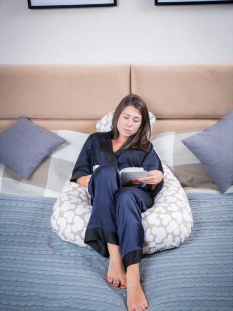 Подушка для беременных на всё тело, форма U 350 см. + наволочка Mikki Coffie Подушка для беременных на всё тело, форма U 350 см. + наволочка Mikki Coffie