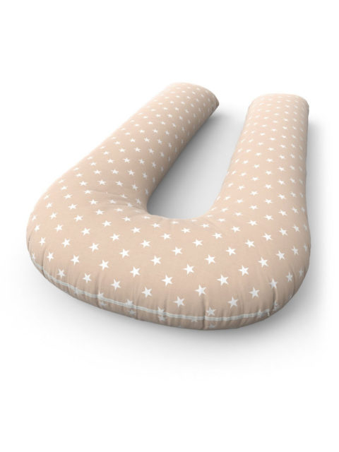 Подушка для беременных на всё тело, форма U 350 см. + наволочка Stars кофе