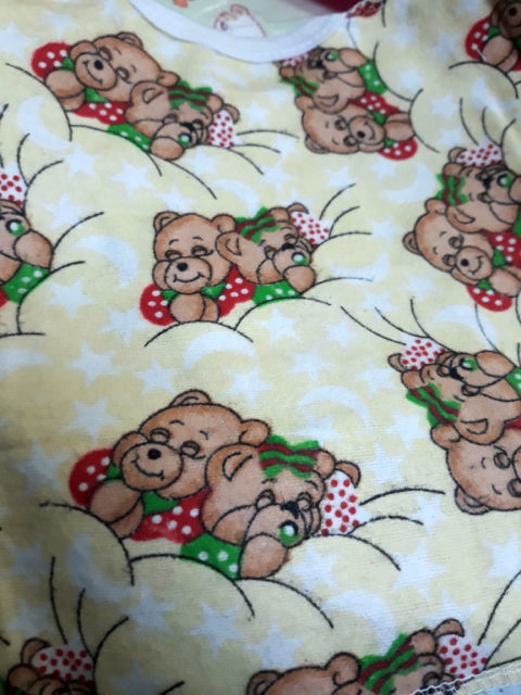 Распашонка фланелевая на кнопках Зайка 2028 с антицарапками Распашонка фланелевая на кнопках Зайка 2028 с антицарапками