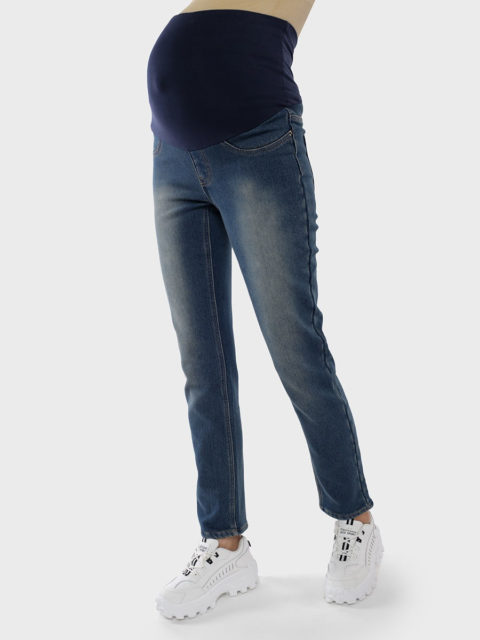 Утепленные прямые джинсы для беременных Роджер, деним