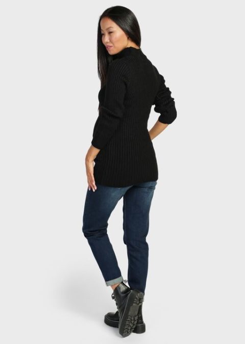 Водолазка для беременных и кормящих Молли, черный (шерсть 50%) Водолазка для беременных и кормящих Молли, черный (шерсть 50%)