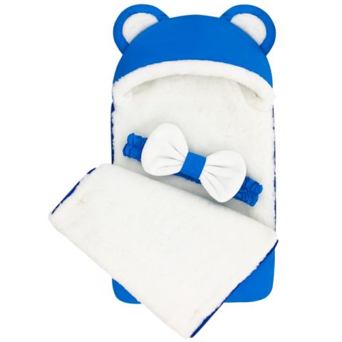 Зимний конверт для новорожденных на выписку на овчине Мишка Cornflower Зимний конверт для новорожденных на выписку на овчине Мишка Cornflower