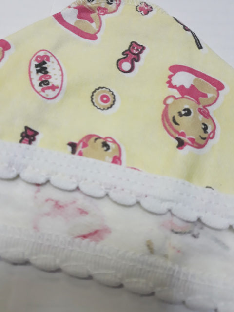 Чепчик Магнолия с рисунком, (швы наружу), в ассортименте