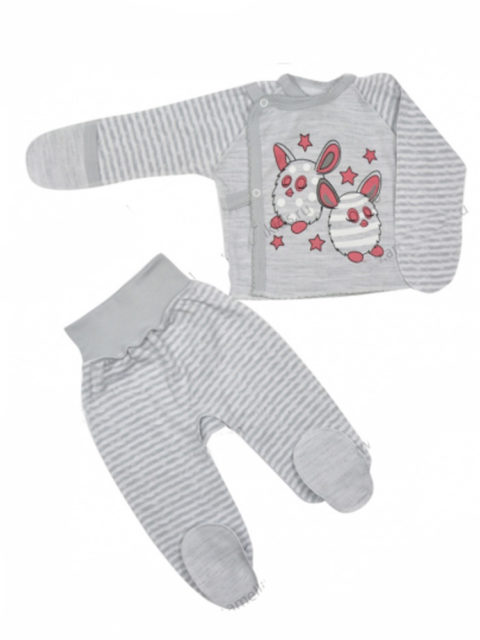 Комплект одежды для новорожденных Amelli Чудики, серый