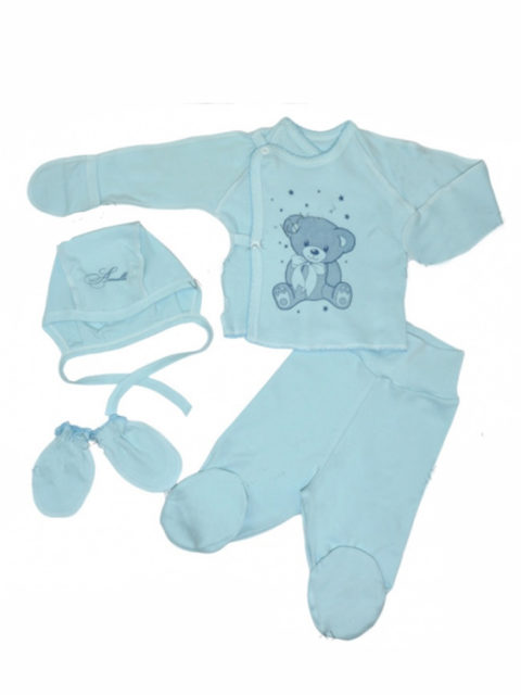 Комплект одежды для новорожденных 330.501.0.027.005 Мишка, голубой