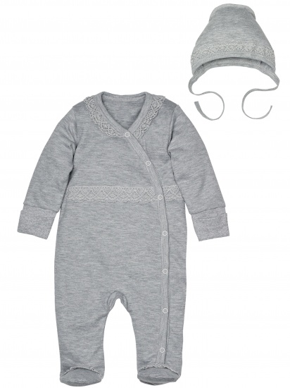 Комплект одежды на выписку для новорожденных 125/2 Камея, серый