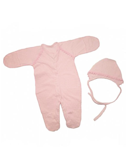 Комплект одежды на выписку для новорожденных Нежность, розовый