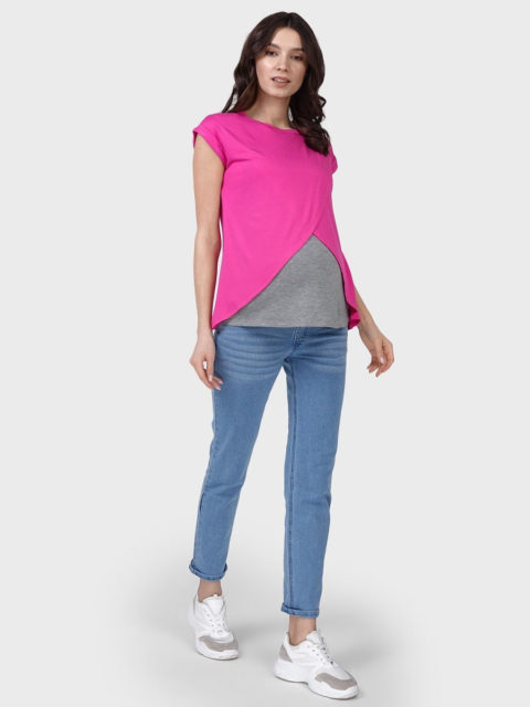 Джинсы для беременных прямые Стайл-036, голубой. Магазин одежды для беременных Мамаплюс СПб