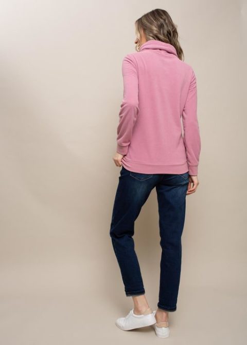 Толстовка флисовая для беременных и кормящих Алексис, розовый. Магазин одежды для беременных Мамаплюс Толстовка флисовая для беременных и кормящих Алексис, розовый. Магазин одежды для беременных Мамаплюс