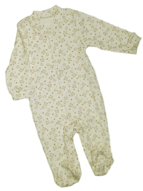 Слип для новорожденных Карусель, 105/2 жирафы, молочный. Одежда для новорожденных