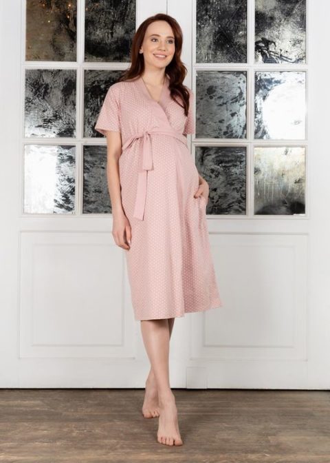 komplekt-dlya-roddoma-khalat-i-sorochka-mishel-pudroviy-gorokh2