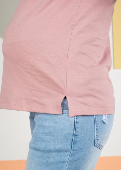 Лонгслив для беременных Даниэлла, пудра (100% хлопок)