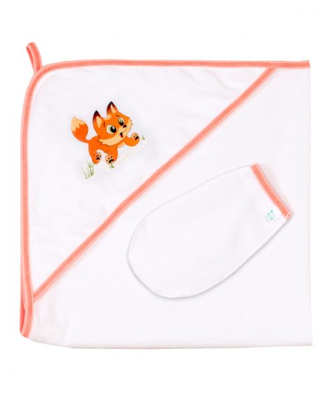 polotentse-ugolok-dlya-kupaniya-novorozhdennykh-beliy-lisa-oranzh2