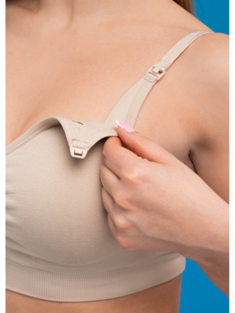 Бесшовный бюстгальтер для беременных и кормящих, Кэндис, бежевый Бесшовный бюстгальтер для беременных и кормящих, Кэндис, бежевый