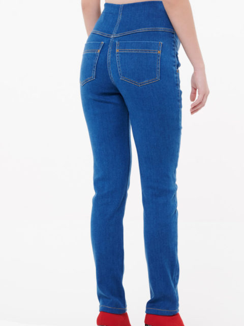 Джинсы для беременных прямые Малика, синий