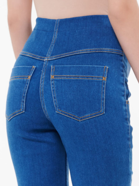 Джинсы для беременных прямые Малика, синий